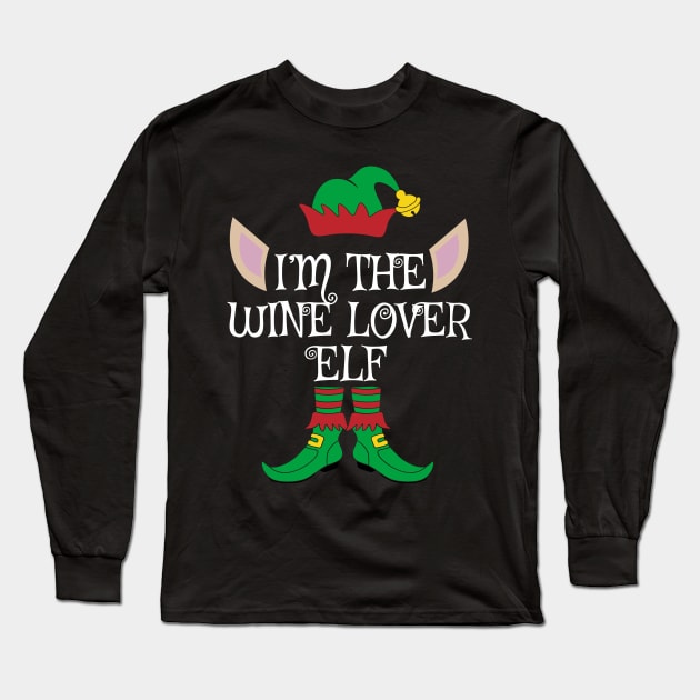 I'm The Wine Lover Christmas Elf Long Sleeve T-Shirt by Meteor77